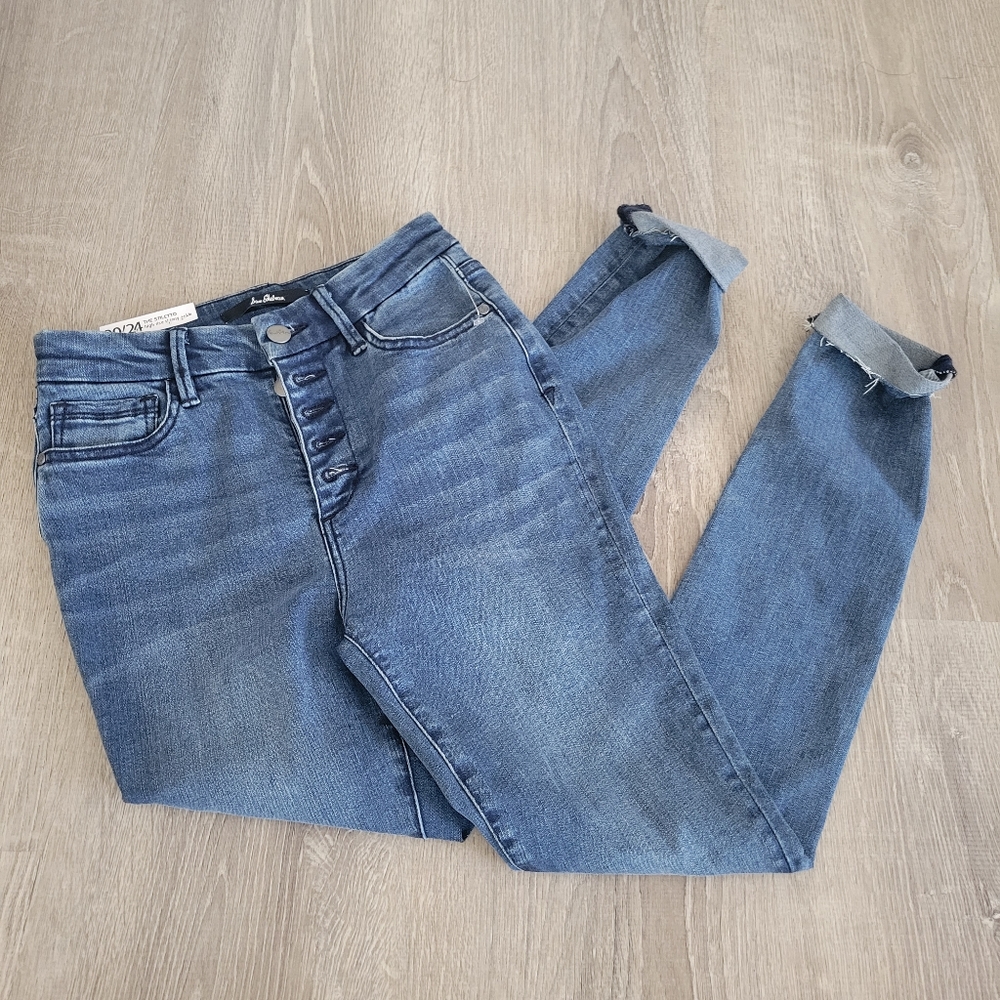 COPY - New Sam Edelman stiletto high rise skinny ankle sz 00/24 blue jean denim